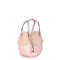 EJIAH 17 - SHEARLING ET VEAU ROSE CERISIER