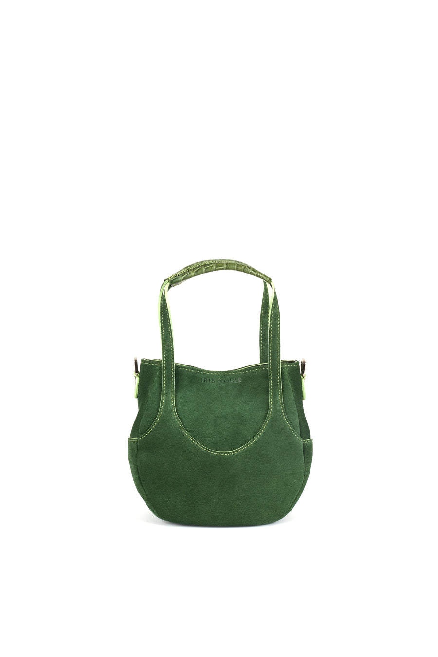 EJIAH 17 - SUEDE ET CROCODILE VERT BASILIC