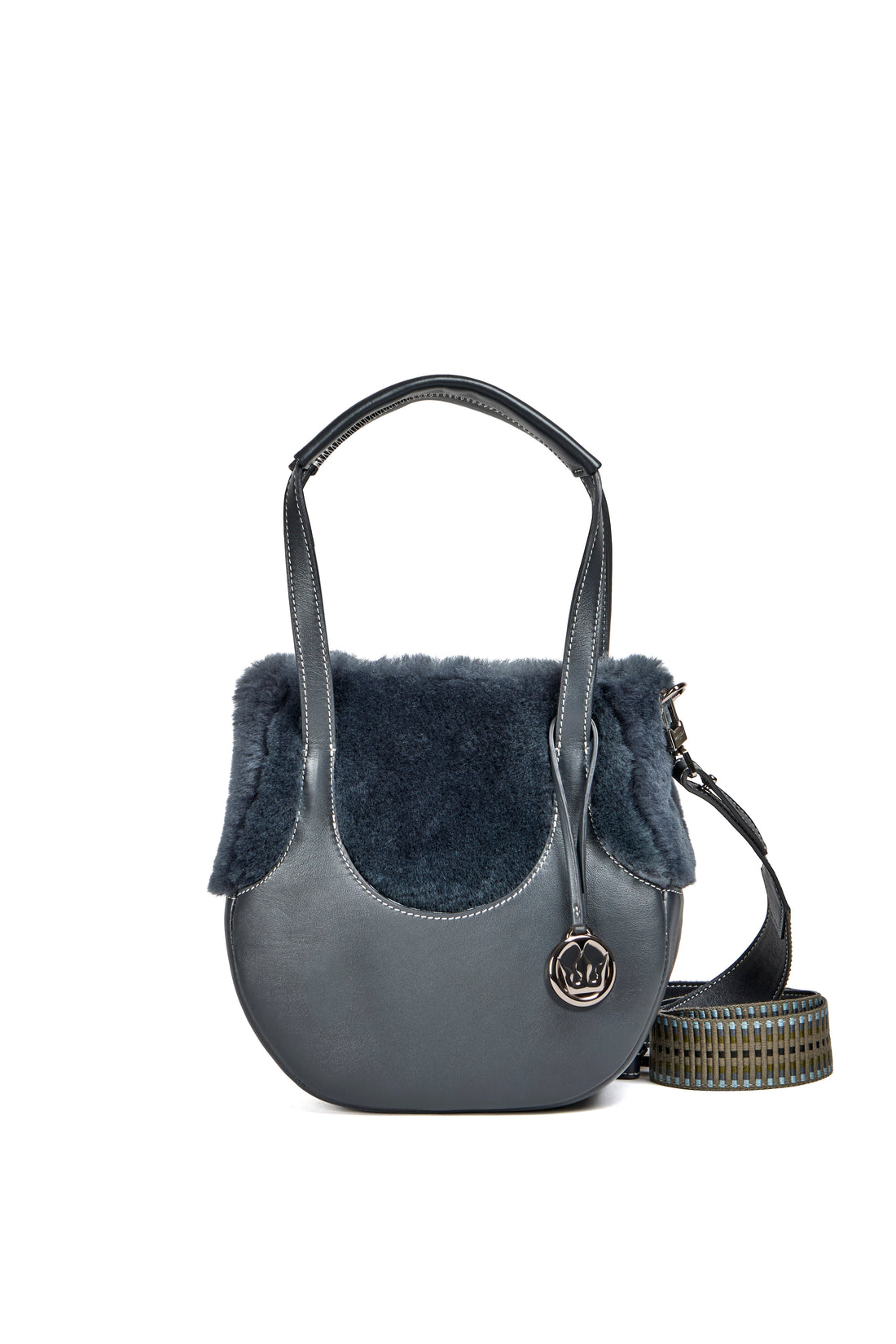 EJIAH 25 - VEAU ET SHEARLING GRIS ANTHRACITE