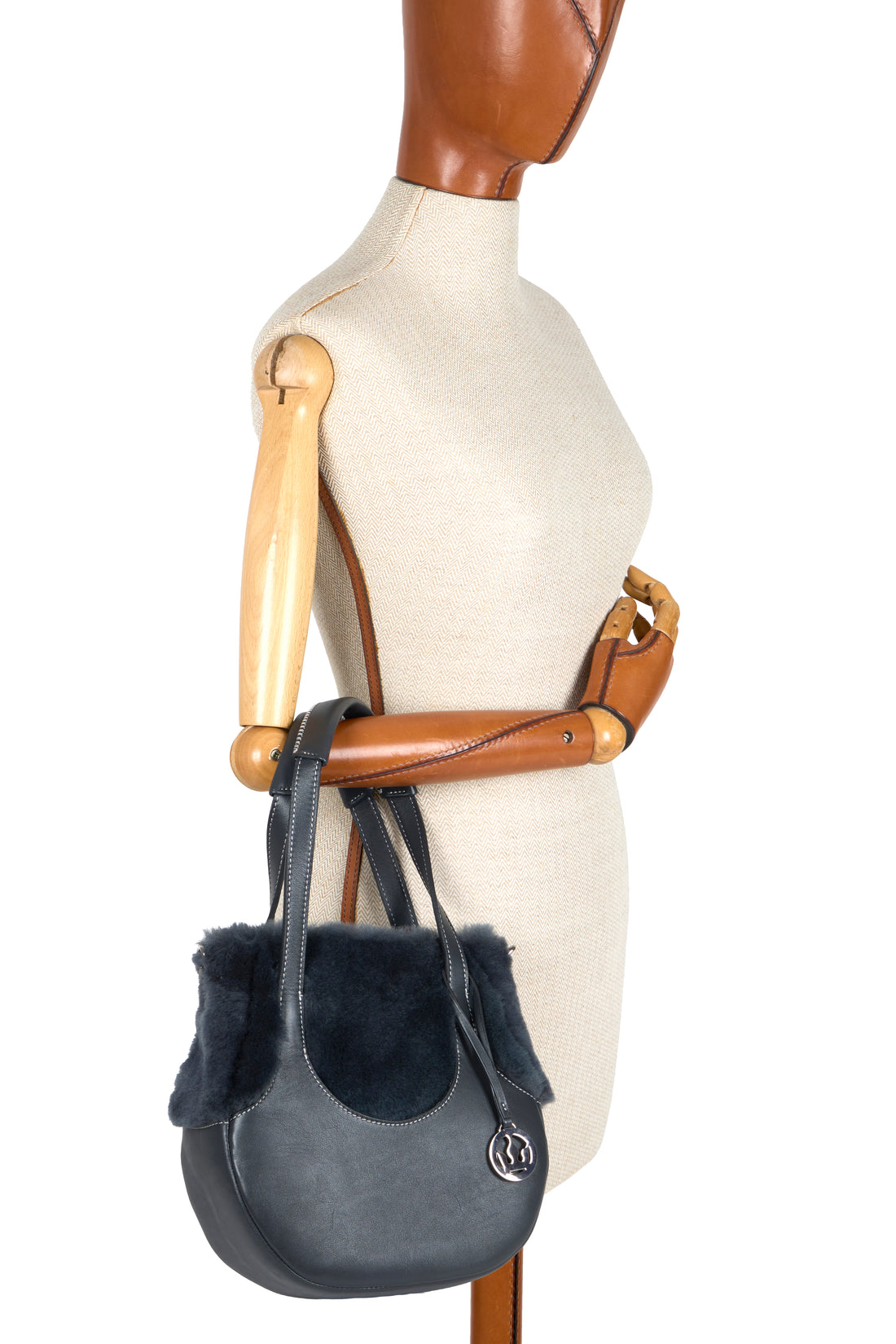 EJIAH 25 - VEAU ET SHEARLING GRIS ANTHRACITE