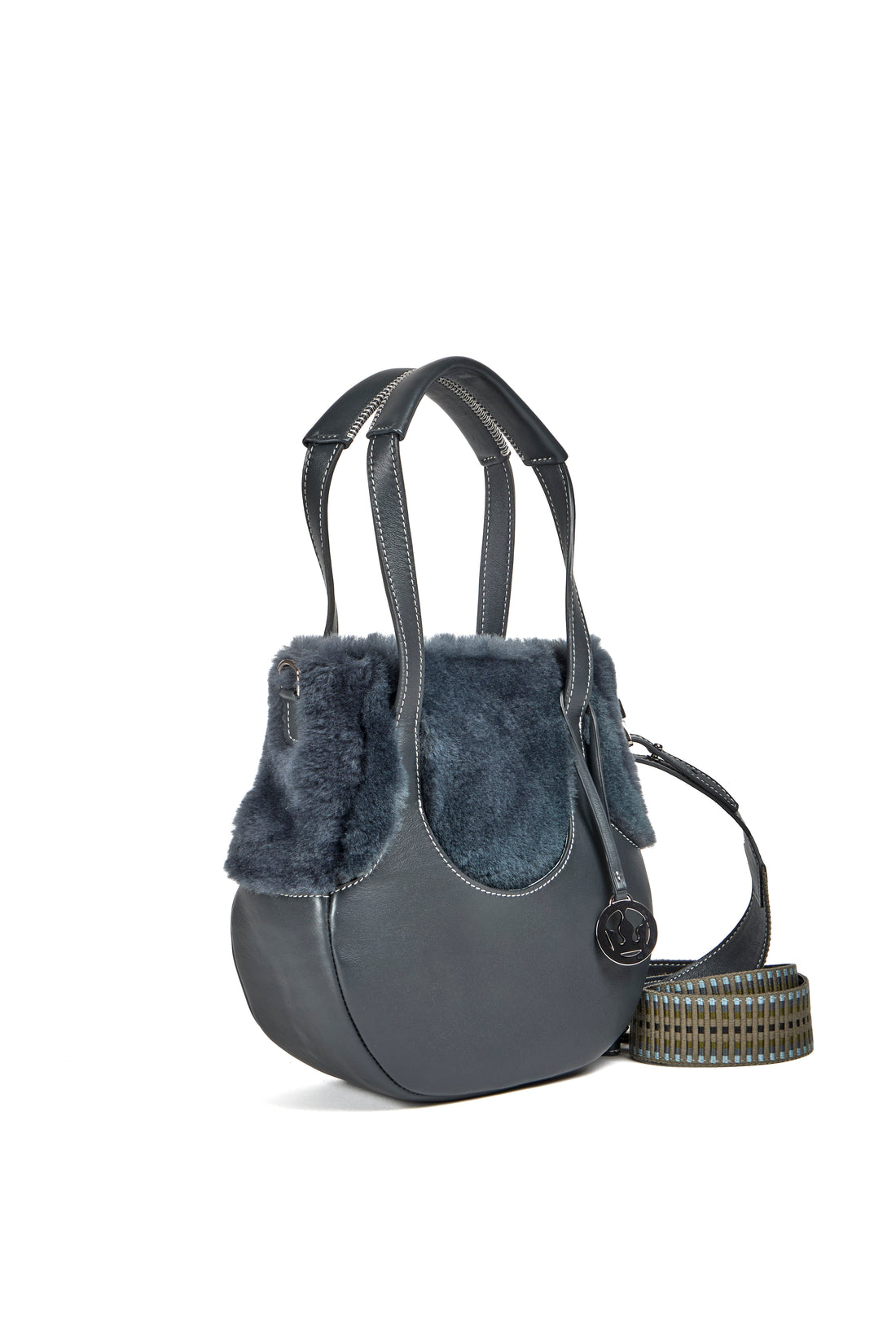 EJIAH 25 - VEAU ET SHEARLING GRIS ANTHRACITE