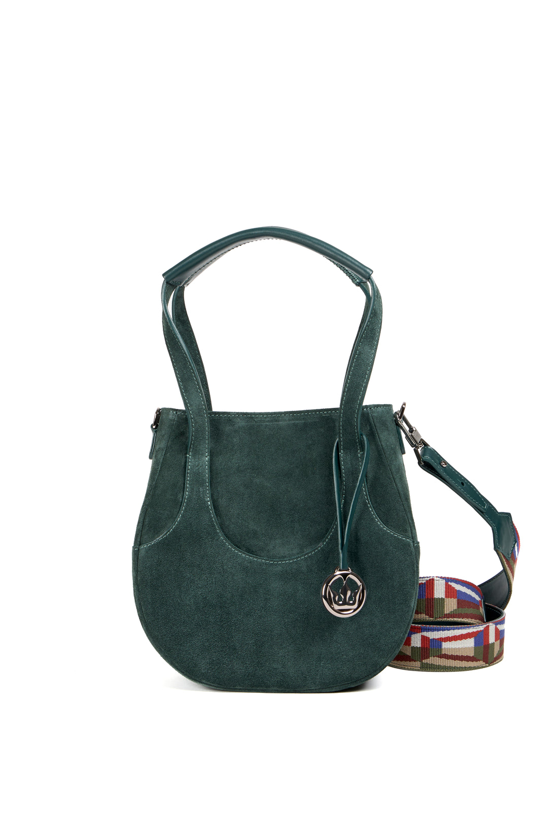 EJIAH 25 - SUEDE VERT IMPERIAL AVEC DETAILS EN VEAU