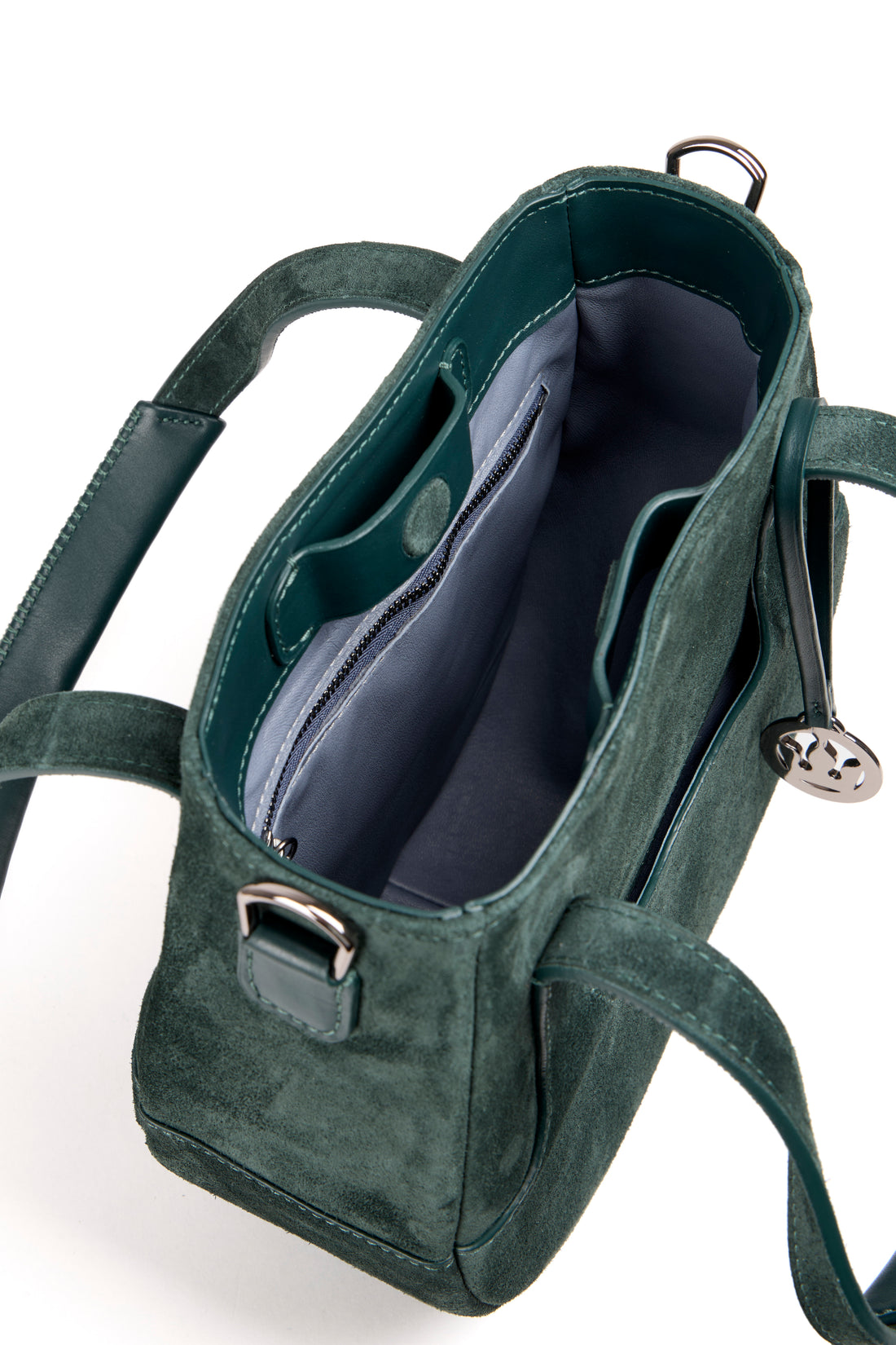 EJIAH 25 - SUEDE VERT IMPERIAL AVEC DETAILS EN VEAU