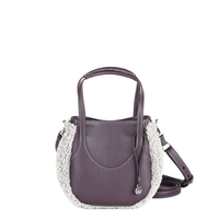 EJIAH 17 - VEAU PRUNE ET SHEARLING GRIS