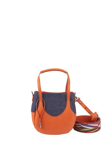 EJIAH 17 - DENIM VEAU ORANGE BRÛLÉ