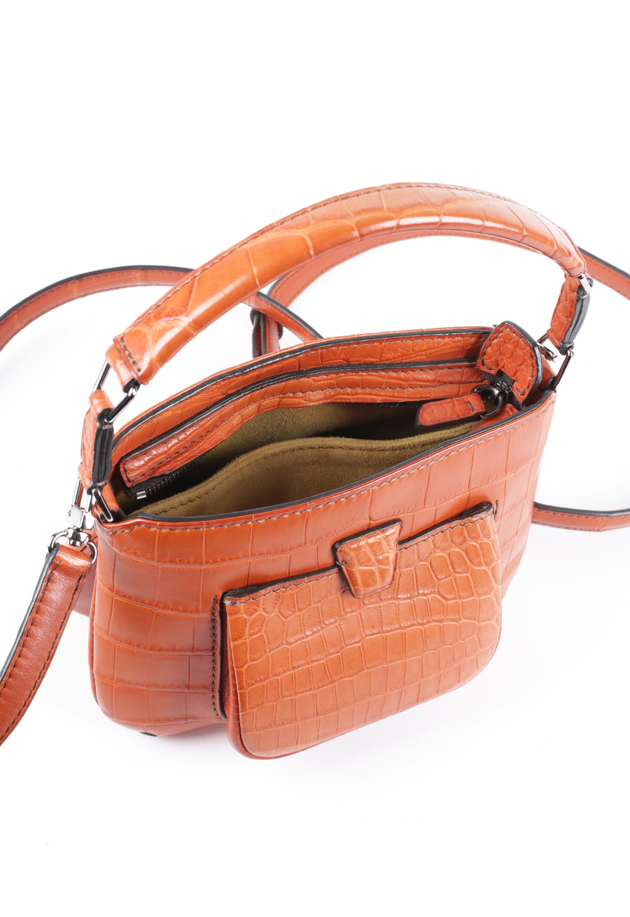 LESLIE 18 - CROCODILE MANDARINE