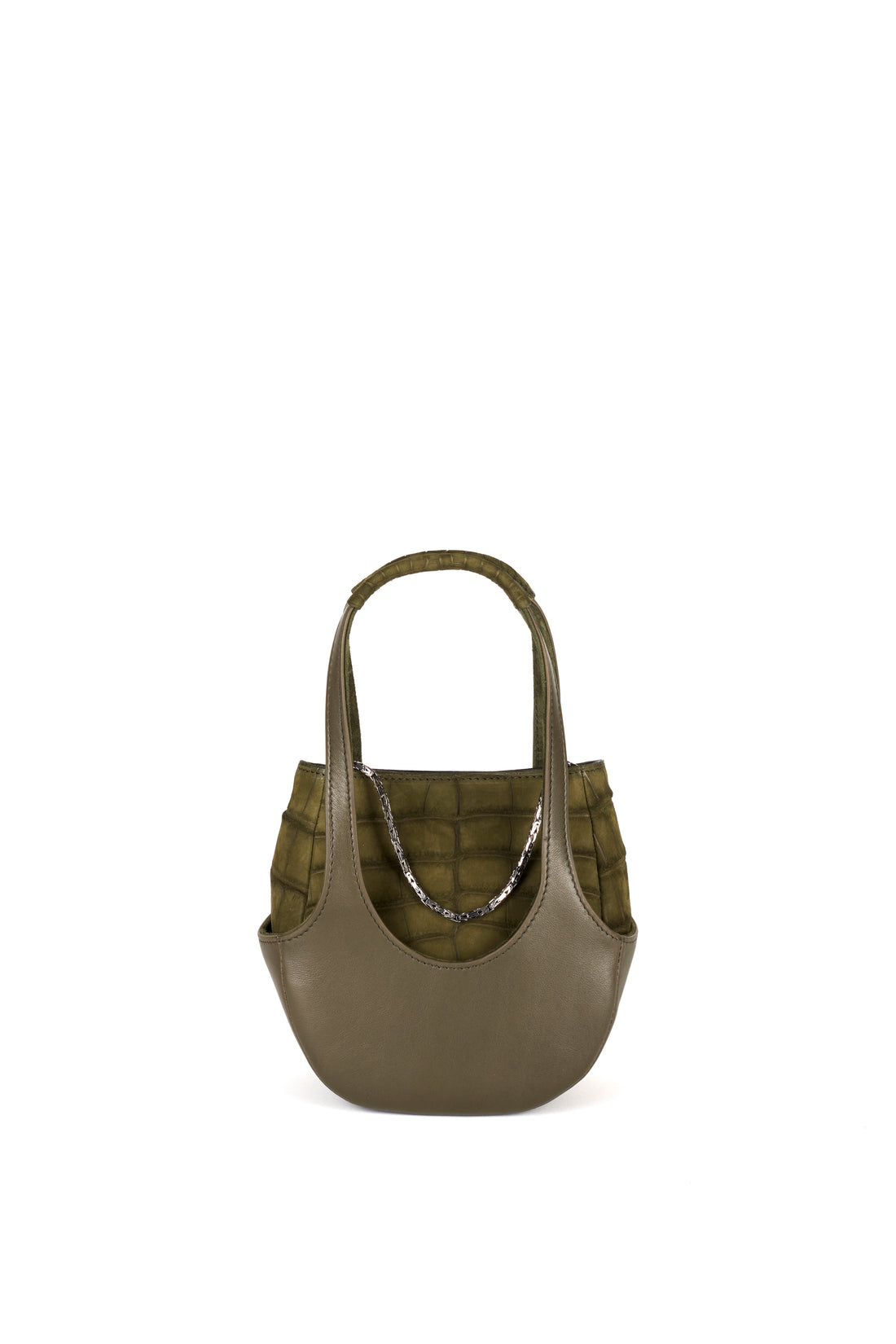 EJIAH 17 DUETTO - CROCODILE ET VEAU KAKI