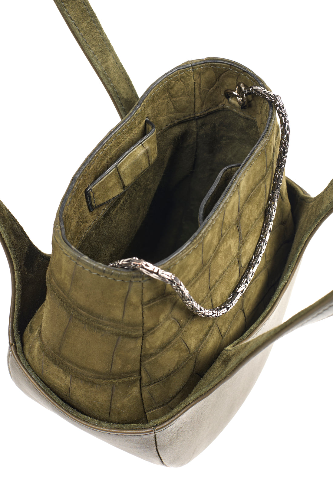 EJIAH 17 DUETTO - CROCODILE ET VEAU KAKI