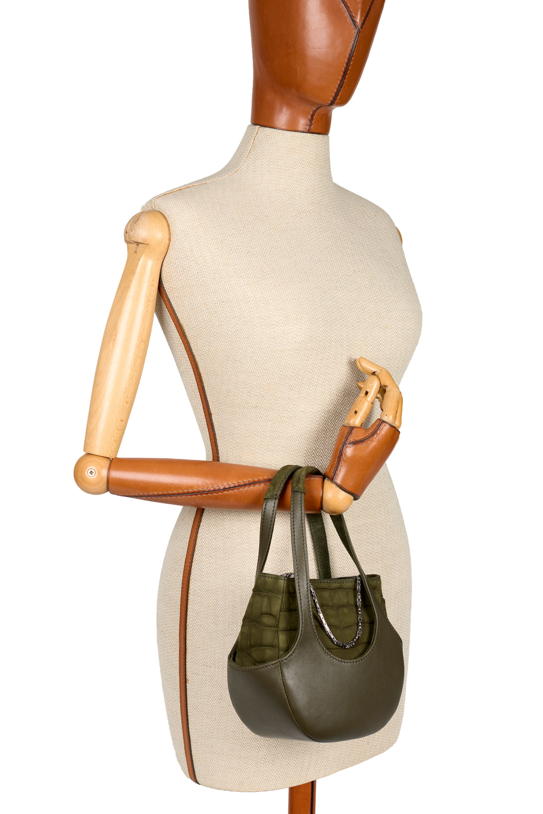 EJIAH 17 DUETTO - VEAU ET PYTHON KAKI