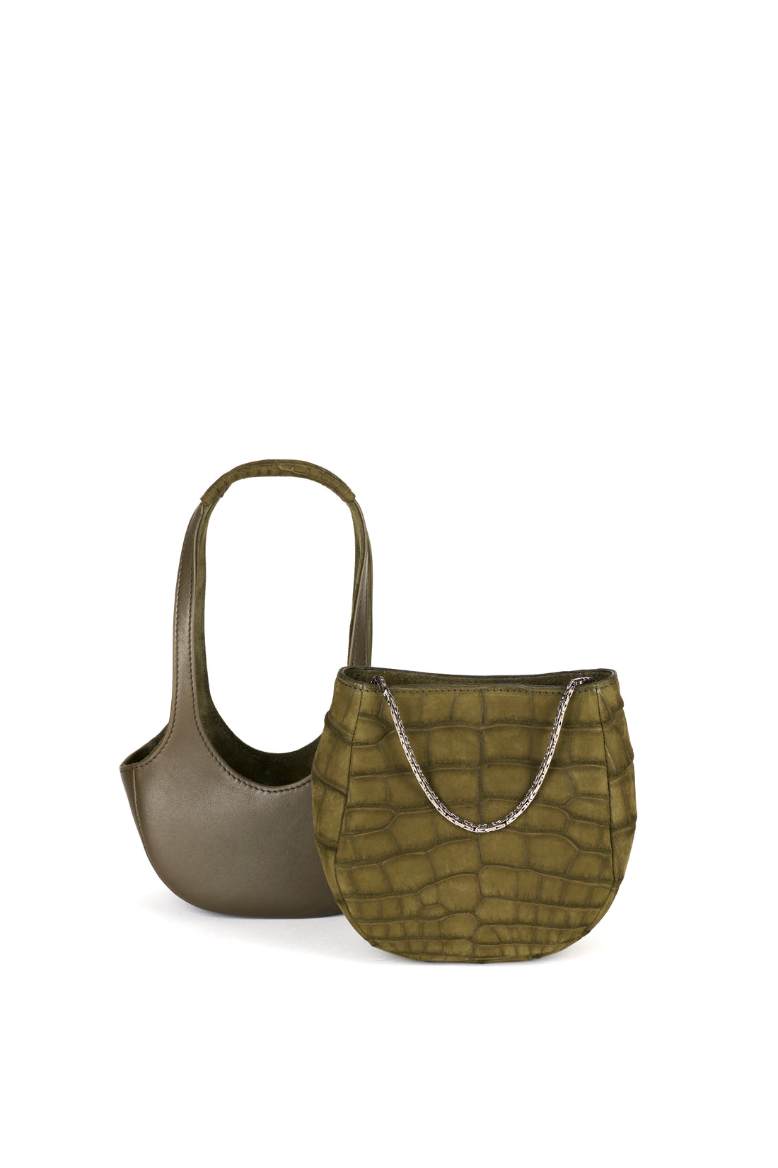 EJIAH 17 DUETTO - CROCODILE ET VEAU KAKI