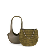 EJIAH 17 DUETTO - CROCODILE ET VEAU KAKI