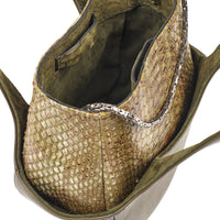 EJIAH 17 DUETTO - VEAU ET PYTHON KAKI