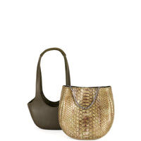 EJIAH 17 DUETTO - VEAU ET PYTHON KAKI