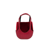 EJIAH 17 DUETTO - PYTHON ET VELOURS BORDEAUX