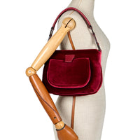 LESLIE 25 - VELOURS ET PYTHON BORDEAUX