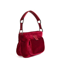 LESLIE 25 - VELOURS ET PYTHON BORDEAUX