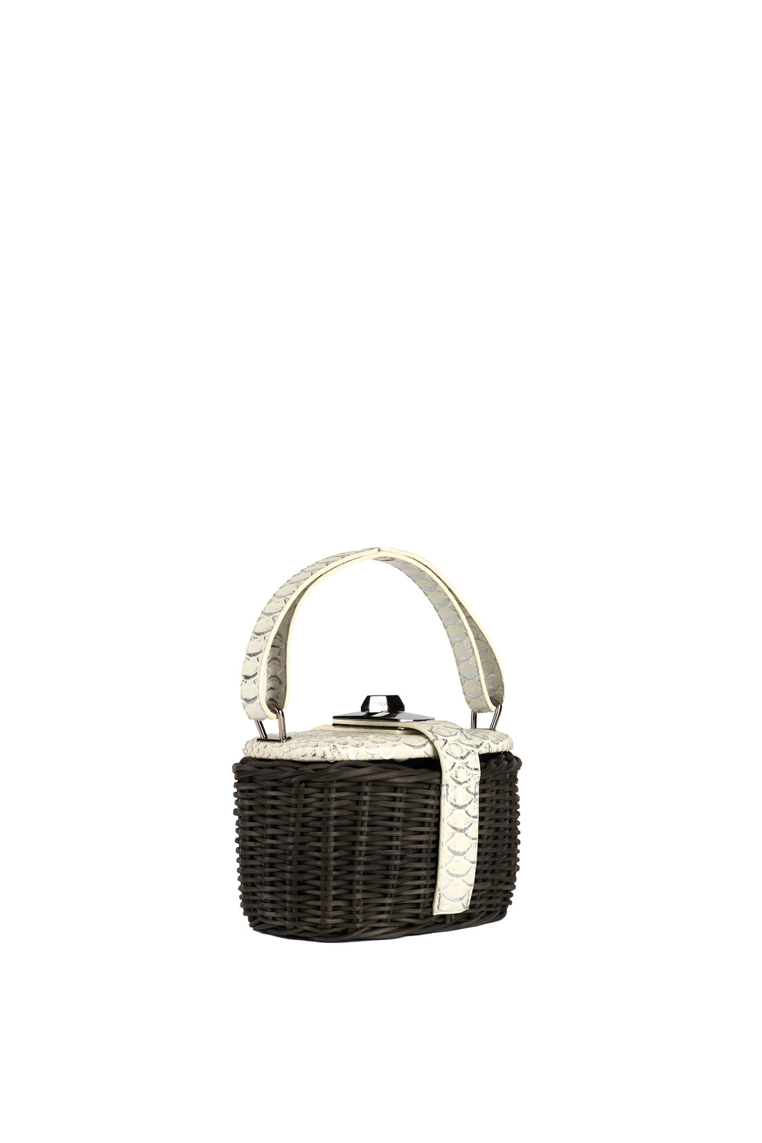 IVY 14 MINI 2.0 - OSIER ET PYTHON BLANC ECLATANT