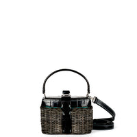 IVY 14 MINI - OSIER ET CROCODILE NOIR