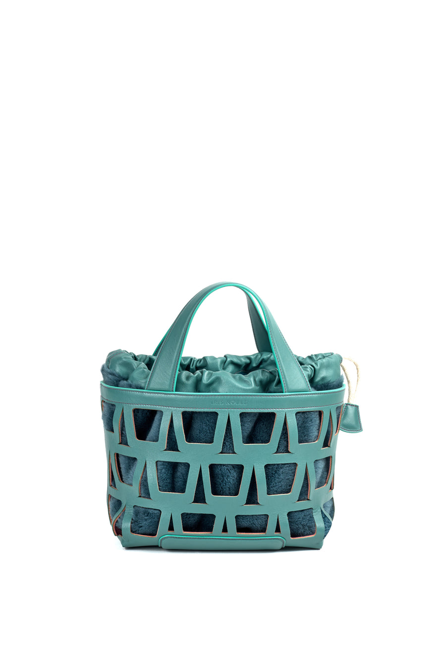 KAYLA TOTE 33 - VEAU ET SHEARLING CELADON