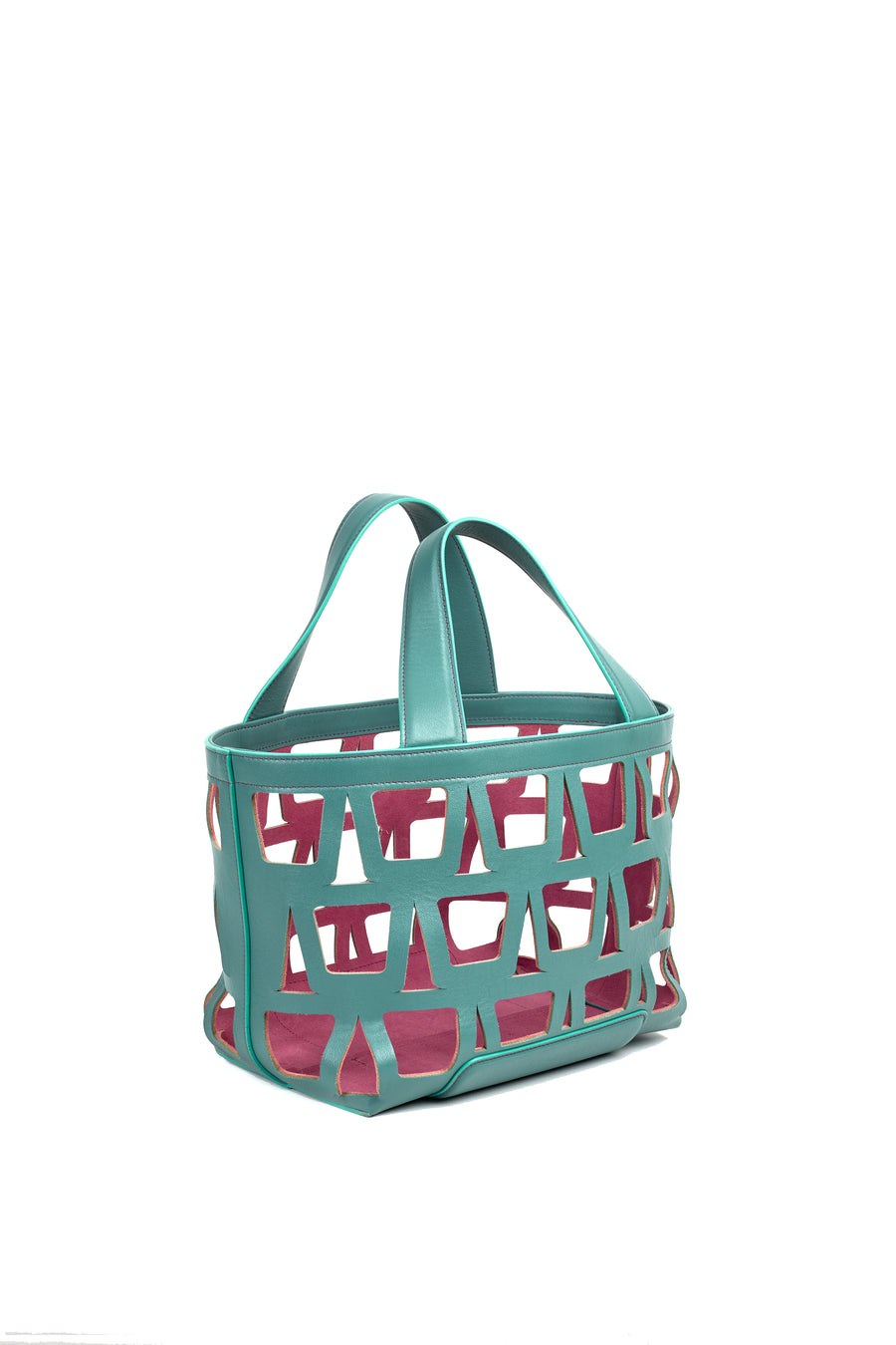 KAYLA TOTE 33 - VEAU ET SHEARLING CELADON