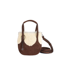 EJIAH 17 - SUEDE CHOCOLAT ET SHEARLING ECRU