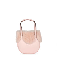 EJIAH 17 - SHEARLING ET VEAU ROSE CERISIER
