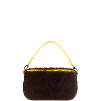 LYNN 19 - SHEARLING CHOCOLAT ET KARUNG TOURNESOL