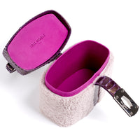 IVY 14 MINI - SHEARLING LAVANDE ET PYTHON AMETHYSTE