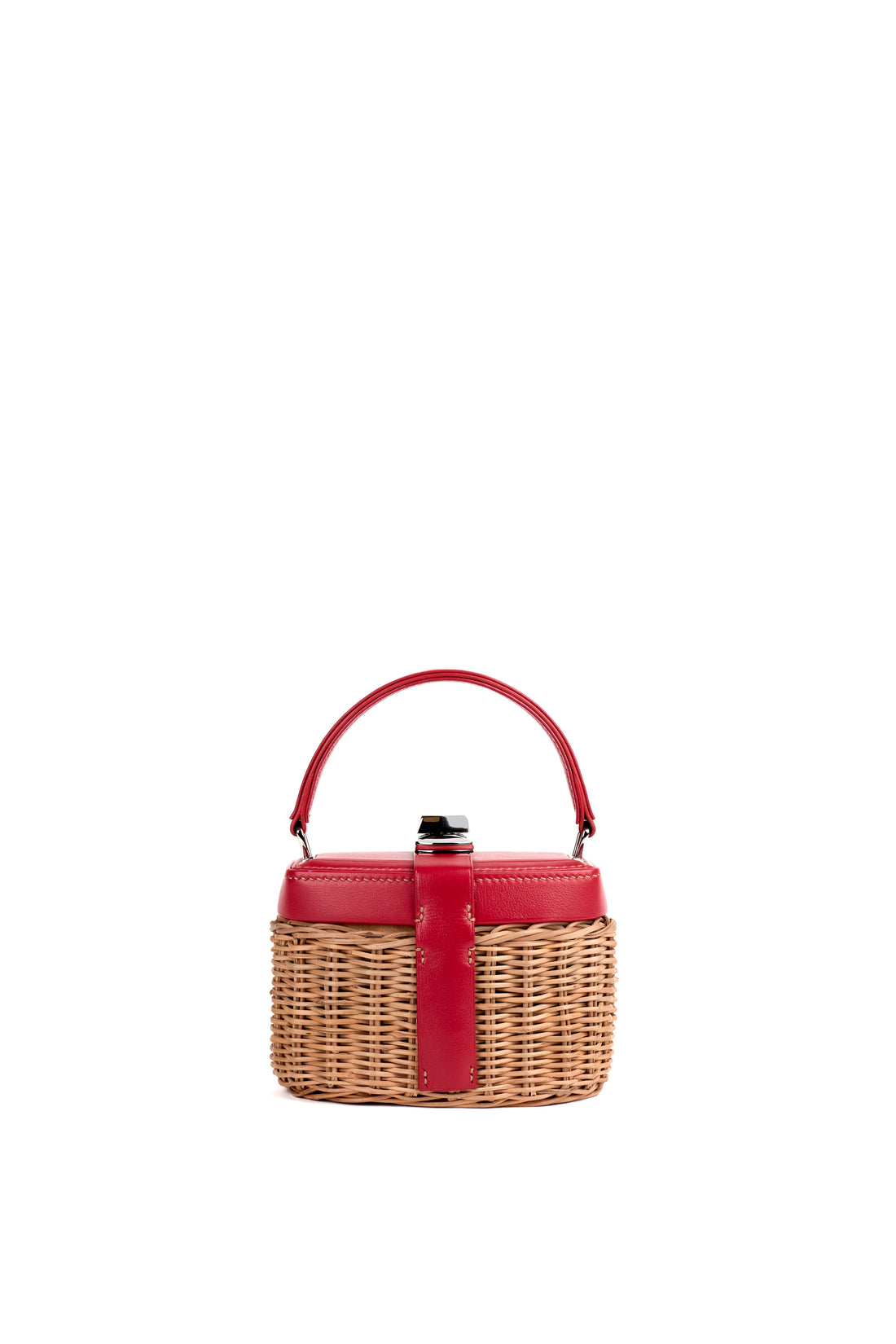 IVY 14 MINI - OSIER NATUREL ET VEAU ROUGE INDIEN