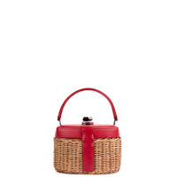 IVY 14 MINI - OSIER NATUREL ET VEAU ROUGE INDIEN