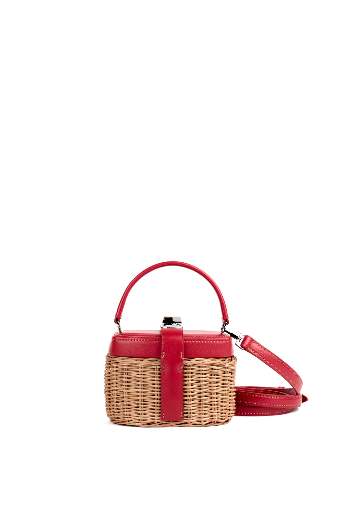 IVY 14 MINI - OSIER NATUREL ET VEAU ROUGE INDIEN