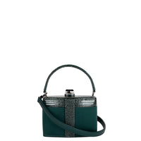 IVY 14 MINI - SATIN VERT SAPIN ET LEZARD VERT