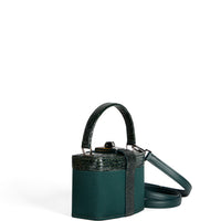 IVY 14 MINI - SATIN VERT SAPIN ET LEZARD VERT