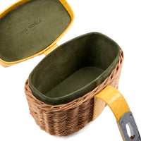 IVY 14 MINI - OSIER NATUREL ET CROCODILE JAUNE