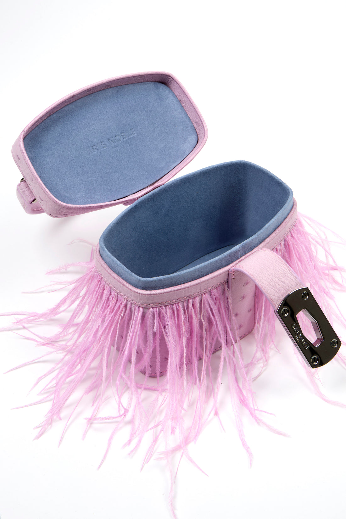 IVY 14 MINI - AUTRUCHE LILA ET PLUME AZALEE
