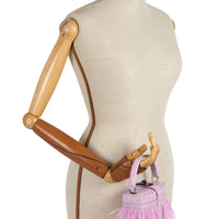 IVY 14 MINI - AUTRUCHE LILA ET PLUME AZALEE