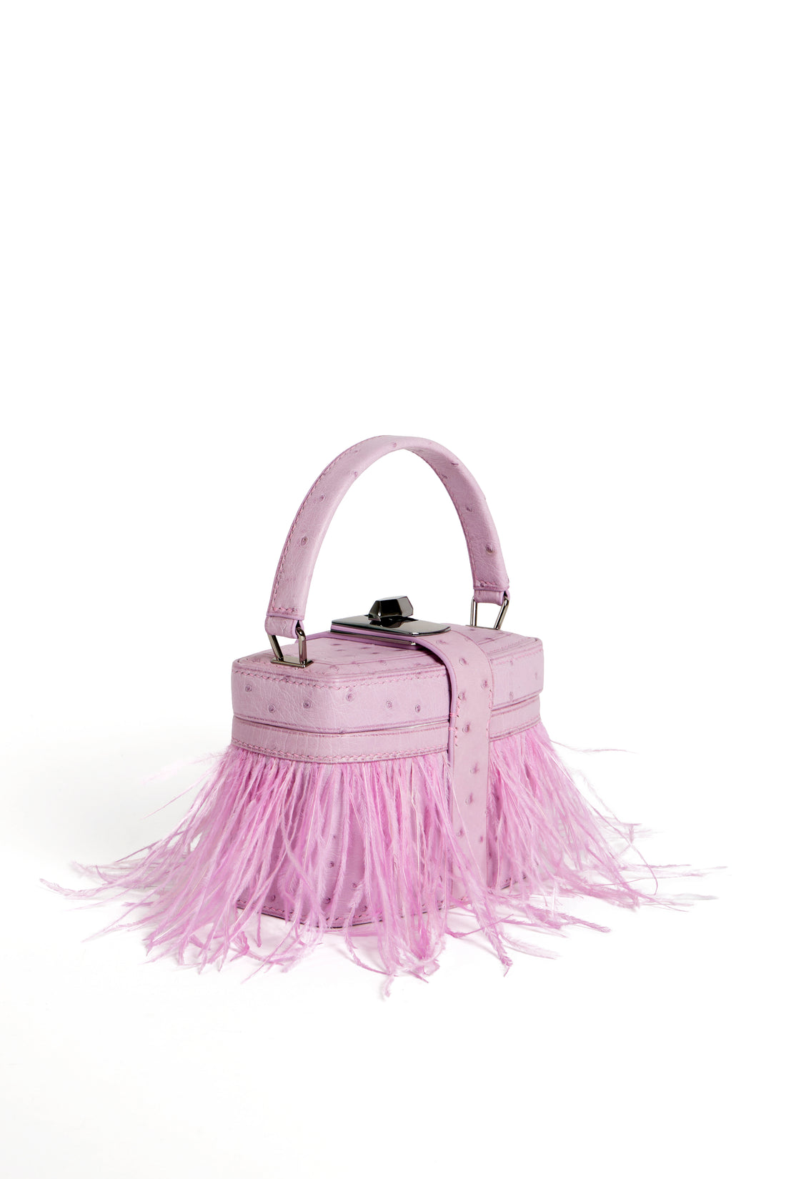 IVY 14 MINI - AUTRUCHE LILA ET PLUME AZALEE
