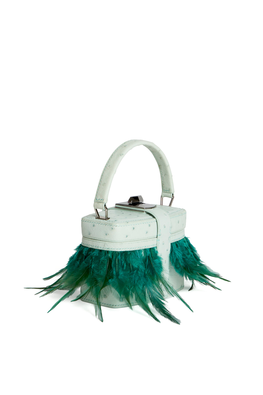 IVY 14 MINI - AUTRUCHE MENTHE ET PLUMES VERONESE
