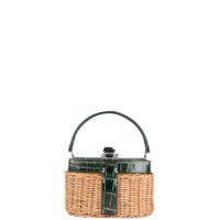 IVY 14 MINI - OSIER ET CROCODILE VERT VIEILLI