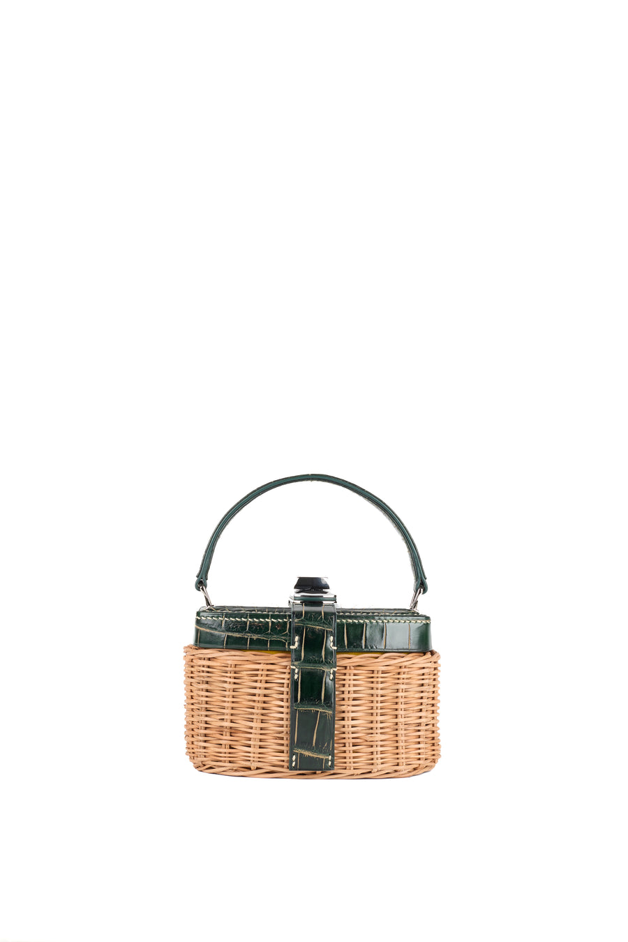 IVY 14 MINI - OSIER ET CROCODILE VERT VIEILLI