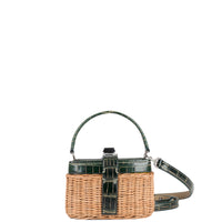 IVY 14 MINI - OSIER ET CROCODILE VERT VIEILLI