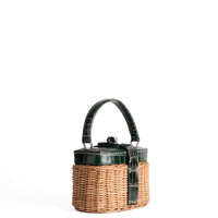 IVY 14 MINI - OSIER ET CROCODILE VERT VIEILLI