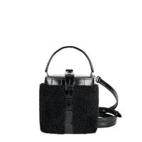 IVY 14 - SHEARLING ET CROCODILE NOIR