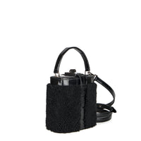 IVY 14 - SHEARLING ET CROCODILE NOIR
