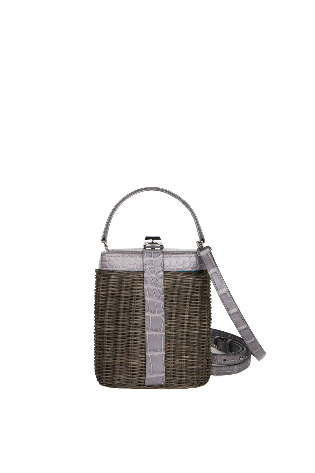 IVY 14 - OSIER NOIR ET CROCODILE GRIS