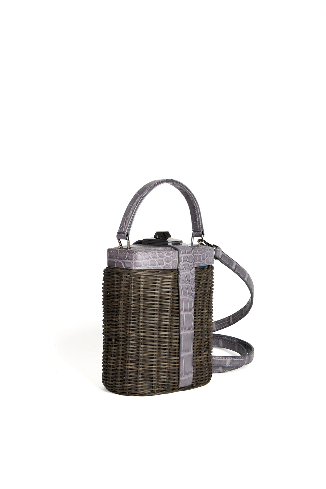IVY 14 - OSIER NOIR ET CROCODILE GRIS