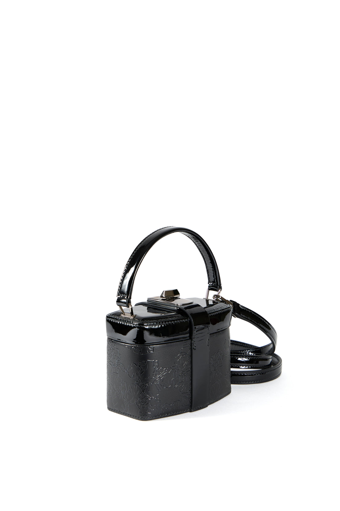 IVY 14 MINI - VEAU NOIR ET LAQUE NOIR