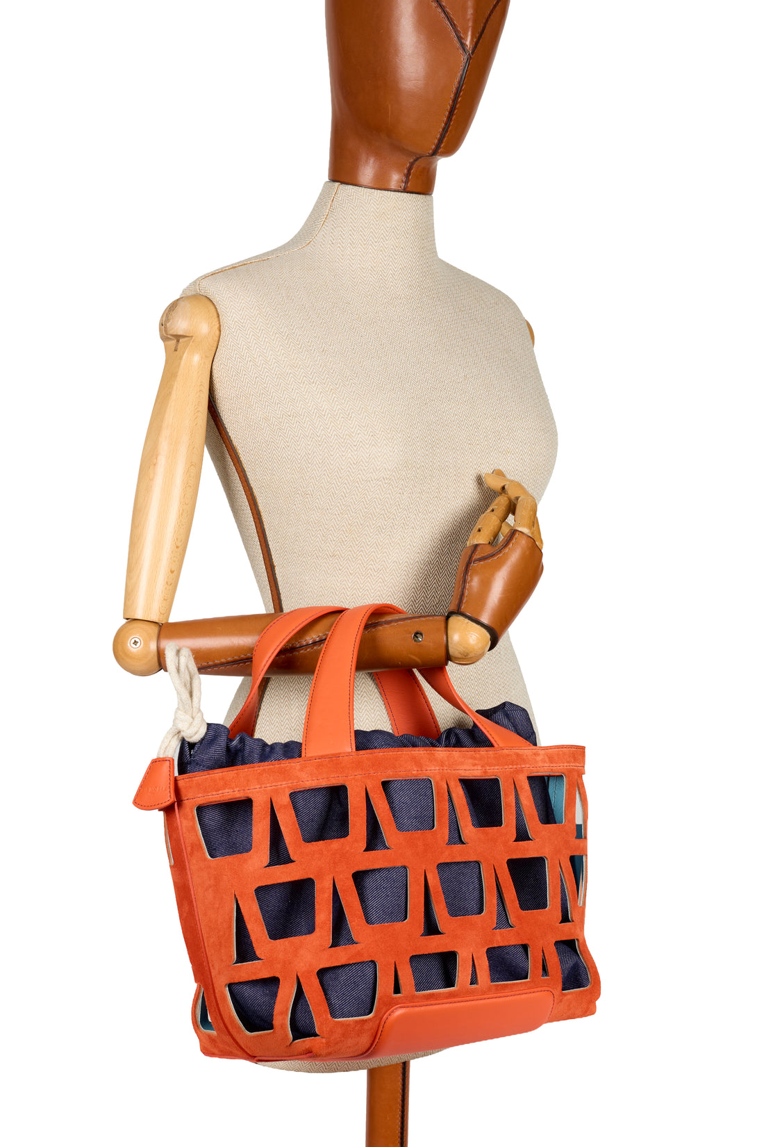 KAYLA TOTE 33 - SUEDE ET DENIM