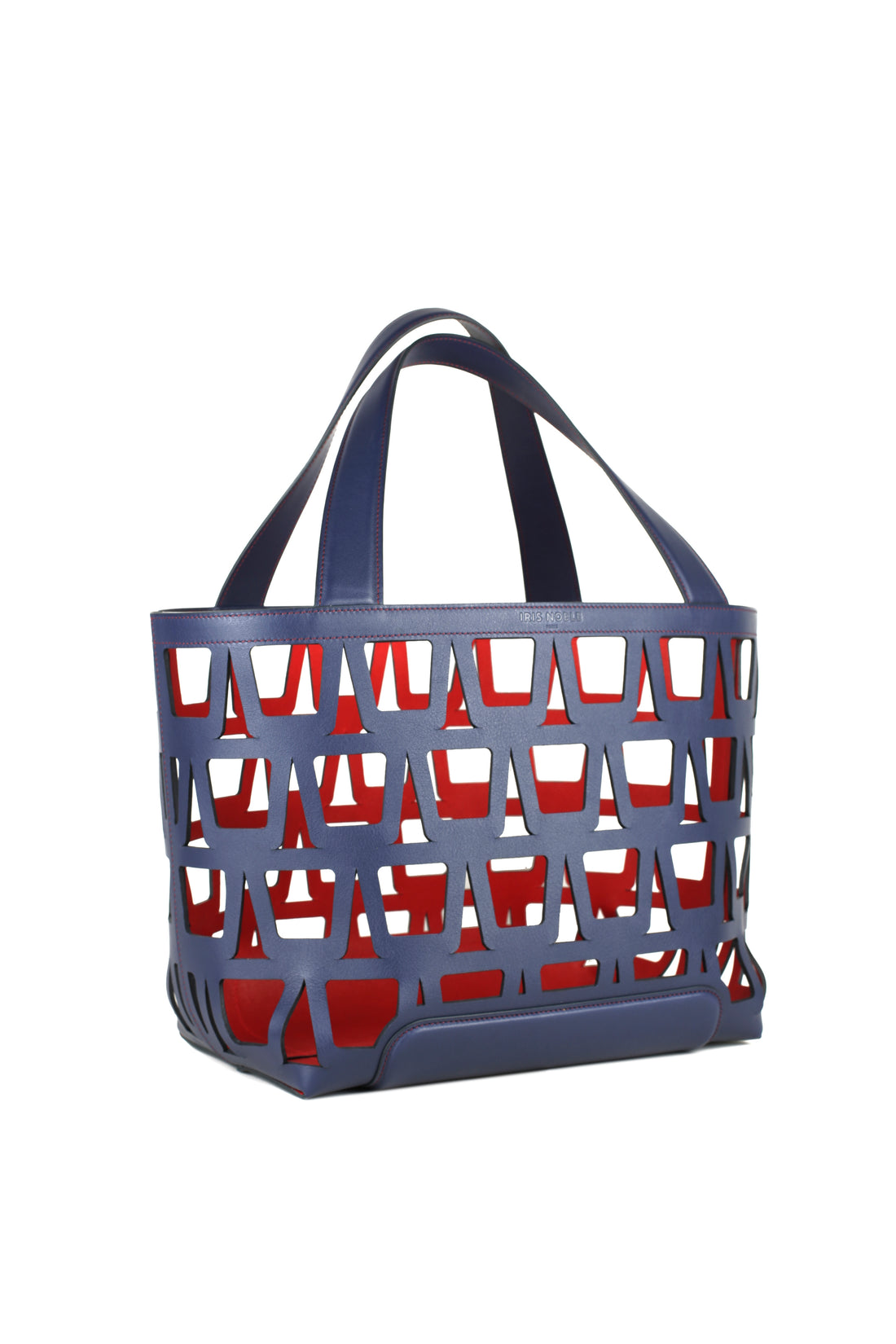 KAYLA TOTE 43 - VEAU ET TOILE MARINE