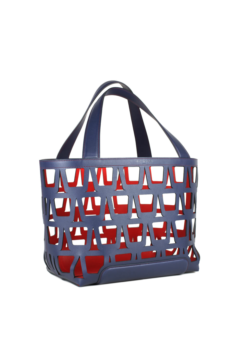 KAYLA TOTE 43 - VEAU ET TOILE MARINE